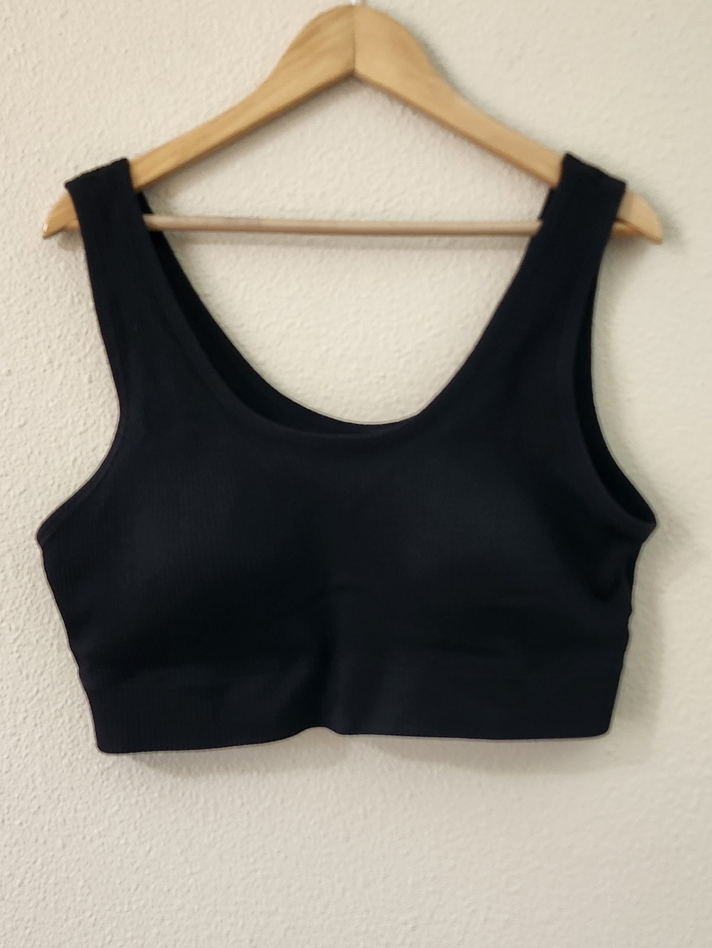 Torrid Curve Ribbed Black Bralette  Sports Bra 3X